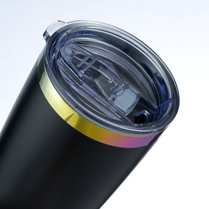 BPA free <b>reusable</b> thermal coffee <b>mug</b> 20oz for office home car powder coated ion plating - Product Image 1