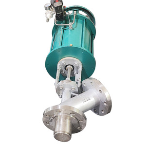Válvula de descarga neumática inferior de 4 pulgadas con brida de acero inoxidable 304 para tanque reactor - Product Image 1