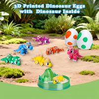 Œufs de dinosaure en verre à thème animal, ensemble multicolore, décoration de Pâques pour la maternité, cadeaux pour enfants, vente en gros pour les stands