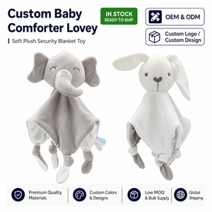 All'ingrosso per bambini peluche Minky Dot asciugamani per animali bambino bambola comoda con sonaglio coperta per dormire asciugamano trapunta - Product Image 1