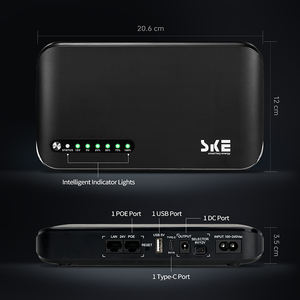 SKE 미니 <span class=keywords><strong>UPS</strong></span> POE-830P-LFP 5V 9V 12V 24V DC <span class=keywords><strong>UPS</strong></span> 18W 20000mAh 타입-C 미니 <span class=keywords><strong>UPS</strong></span> 와이파이 라우터용 - Product Image 5