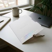 Carpeta de Archivo de Papel Personalizada A4, Carpeta de Presentación Empresarial de 2 Bolsillos, Carpeta de Documentos OEM, Carpeta de Impresión para Oficina