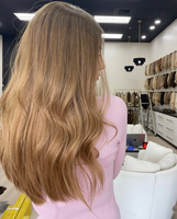 Perruque Lace Front Longue Châtain Clair Ondulée Naturelle Cheveux Humains Vierges Petite Dentelle HD Transparente Invisible Sans Colle Pour Usage Quotidien