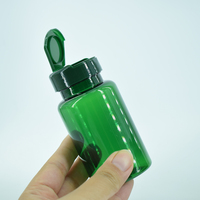 Flacon à pilules en plastique de qualité alimentaire 50cc 100cc 120cc, conteneur de stockage de médicaments PET vide avec couvercles à clapet, emballage de médicaments