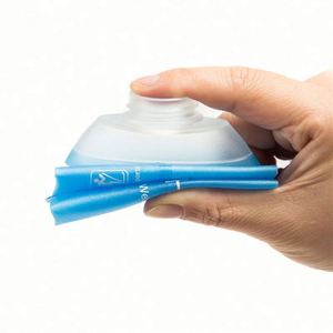 Botella de Agua Deportiva Plegable Personalizada de TPU, 150ml/250ml/500ml, Plegable, Ecológica, Anticorrosiva, para Correr - Product Image 5