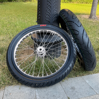 Kit de conversion Supermoto sur route avec jeu de roues à rayons argentés de 17 pouces Surron Light Bee X LBX