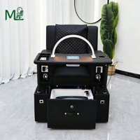 Équipement de salon, fauteuil de pédicure multifonctionnel, fauteuil de massage électrique moderne avec ensemble de manucure
