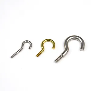 High Quality Factory Custom High Precision 304 Stainless Steel Aluminum Colored Anodized Screw Hook