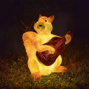 Lámpara de Ardilla 3D Personalizada IP65 con Cuerpo de Resina de PVC Transparente y Fibra de Vidrio para Decoración de Jardín, Bodas, Diwali, Ramadán y Exteriores - Product Image 1