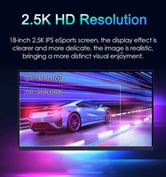 Moniteur portable très vendu 18,0 pouces/17/16/15/14 pouces, écran IPS HD-MI pour ordinateur portable, jeux mobiles, extension d'écran