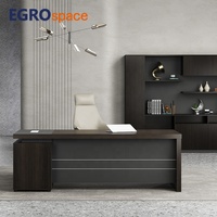 Table de direction EGROspace, style moderne et luxueux, en mélamine, mobilier de direction, table de bureau exécutive