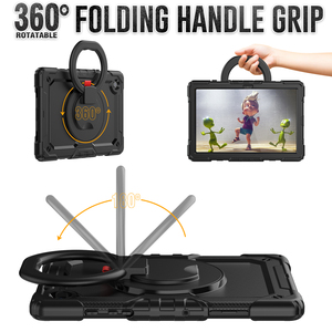 Étui pour <span class=keywords><strong>tablette</strong></span> ultra-résistant 10.5 pouces, avec poignée pliable, protecteur d'écran intégré, pour <span class=keywords><strong>Samsung</strong></span> Galaxy <span class=keywords><strong>A8</strong></span> X200 X205 X207 - Product Image 3