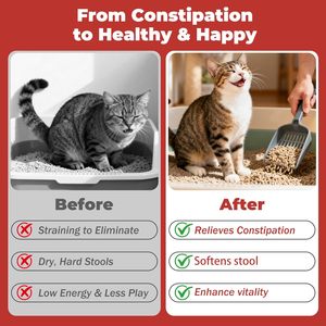 Suavizante de <span class=keywords><strong>Heces</strong></span> para Gatos con Estreñimiento, 12g*30 Barras, Fórmula Natural y Suave que Promueve la Motilidad Intestinal, Contiene Ingredientes Saludables - Product Image 6