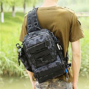 Wholesale New Men's Tactical <b>Backpack</b> Single Double Shoulder Multi-Function Outdoor Travel Large Capacity Chest Bag <b>Backpack</b> - Product Image 2