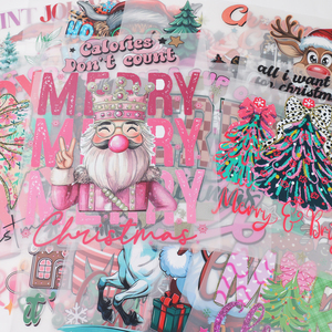 ฟิล์มพิมพ์ลายด้วยความร้อนสามารถซักได้ลายการ์ตูน DTF ถ่ายเทความร้อนสำหรับคริสต์มาสบนเสื้อผ้า - Product Image 2