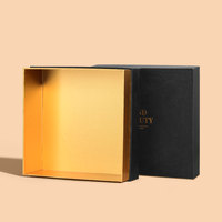 Coffret Cadeau Luxe Soins de la Peau & Parfums – Emballage Rigide Personnalisé avec Logo Doré en Relief, Doublure Éponge Biodégradable et Écologique