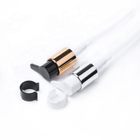 Pompe à lotion et crème en aluminium et plastique doré, modèle 24410, pour vente en gros et fabrication