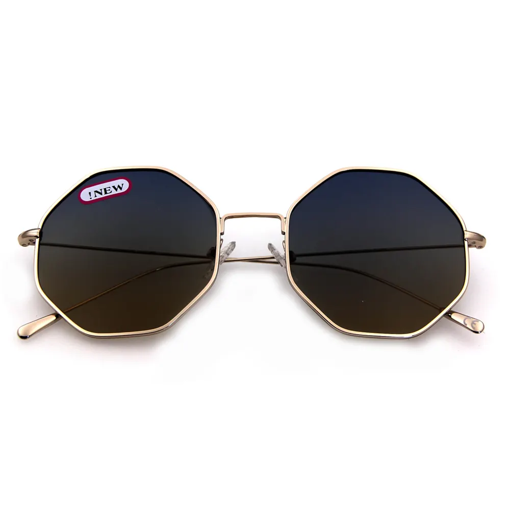 Custom multi-color polarized lens alloy material round women oculos de sol sun glasses