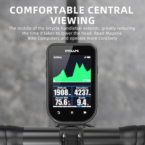 Support de compteur de vélo en alliage d'aluminium CYCLAMI à conception personnalisée <span class=keywords><strong>pour</strong></span> modèles 25 1030, fixation avant sur <span class=keywords><strong>guidon</strong></span> <span class=keywords><strong>pour</strong></span> phare et caméra - Product Image 4