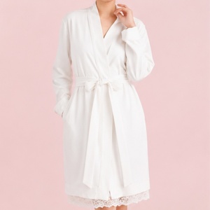 Oferta Especial: Bata de Satén Mate de Alta Calidad para Mujer, Kimono Sexy, Vestido Corto de Salón, Ropa de Dormir, Tallas Grandes, Camisón para Mujer - Product Image 2