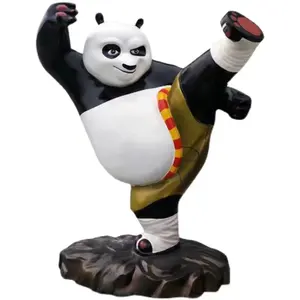 Phim ảnh, Kung Fu Panda nhựa điêu khắc, kích thước thực tế tùy chỉnh trang trí ngoài trời