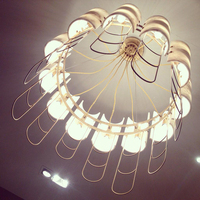 Luminaire d'intérieur nordique personnalisé, éclairage pour escalier, chambre à coucher, couloir, lampe suspendue, décoration simple pour la maison, lustre de luxe