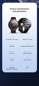 MT106 Sport 4G Android GPS Smart Call Soporte GPS Teléfono Reloj Cámara <span class=keywords><strong>Google</strong></span> Play AMOLE Health Tracker Reloj inteligente con tarjeta SIM - Product Image 6