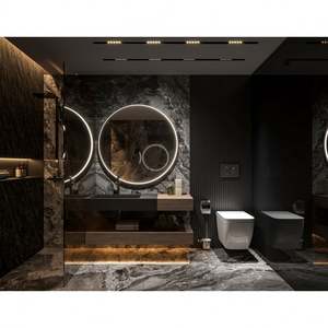 <b>Vanity</b> Cabinet <b>Cheap</b> Mounted Wash Basin Wood Color Furniture Granite Bathroom Wall Cabinet Bathroom <b>Vanity</b> With <b>Mirror</b> - Product Image 2