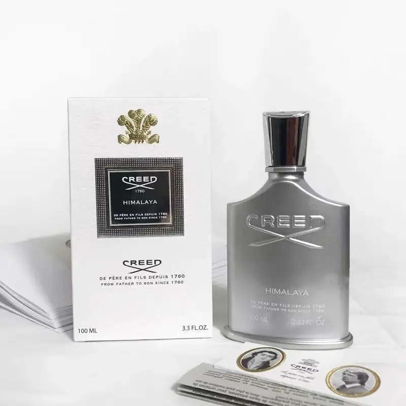 Creed himalaya perfume 100ml3.4oz masculino, fragrância duradoura creed colônia millesime 1760 homem parfum famoso marca entrega rápida