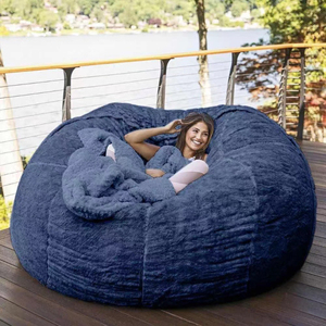 Compressed Extra Large Contemporary Foldable Sofa Bed Fluffy <strong>Bean</strong> <strong>Bag</strong> <strong>for</strong> Lying &amp; Sleeping - Product Image 2
