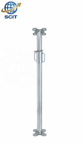 Étai métallique télescopique réglable robuste Q235 peint pour échafaudage de construction, étaiement et coffrage de dalles de béton - Product Image 2