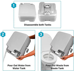 Siège de Camping chimique, Mobile, pour personnes âgées, voyage, <span class=keywords><strong>douche</strong></span> et usage publique, prix de toilette Portable - Product Image 6