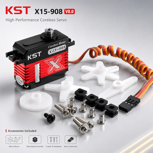 Servo Mini Cíclico Sin Núcleo Original KST X15-908 V8.0 HV 9.2Kgf.cm 0.08s Metálico para Helicópteros y Aviones RC - Product Image 5