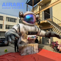 Astronaute gonflable de décoration de bâtiment, ballon gonflable d'astronaute pour la publicité