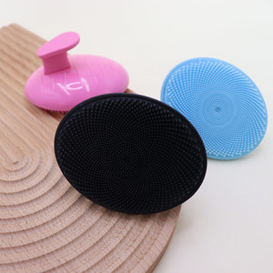 Cepillo de limpieza facial de silicona, limpieza profunda manual, exfoliante para la cara, azul, rosa - Product Image 2