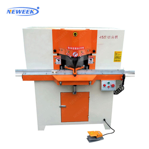 NEWEEK aluminium cutting saw machine double head cutting photo frame corner cutter wood cut angle machine