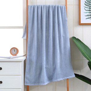 Toalla de Baño de Fibra de Bambú 64x100cm de Secado Rápido, Color Sólido, para Uso Doméstico - Product Image 3