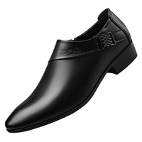 Chaussures habillées tendance pour hommes, à enfiler, rayées, grandes tailles, tige en PU respirante, doublure en cuir véritable, décontractées, pour le bureau, printemps-été