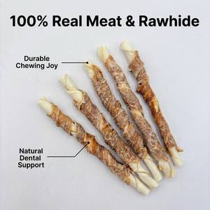 Nouveaux Friandises Bio Saines pour Chiens - Rouleaux de Peau de Poulet et de Bœuf Naturels Riches en Protéines pour la Santé Digestive Fabriqués en Chine - Product Image 3