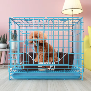 กรงสุนัขพับได้สแตนเลสหนา - Product Image 1
