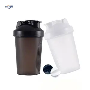 Spor Shaker şişe DIY plastik sallar fincan BPA ücretsiz 13.5oz/400ml spor Protein Shaker