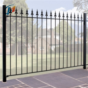 Antik dekoratif mızrak üst ferforje çit yüksek tarzı örgü bahçe çit paneli konut kullanımı ısı - Product Image 5