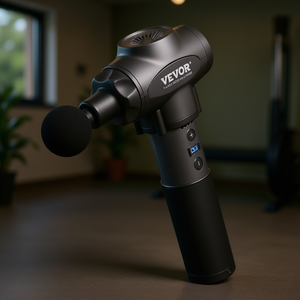 Pistolet de massage Vevor, 9 niveaux de vitesse, 6 têtes, 2500 mAh, masseur musculaire rechargeable pour athlètes, relaxation corporelle - Product Image 2