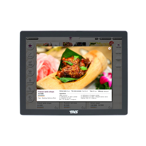 17 inch Màu đỏ treo tường tất cả-trong-một Điện dung màn hình cảm ứng LCD Panel PC công nghiệp 4GB + 64GB Win-7 thử nghiệm OS DDR3 RAM SSD cứng - Product Image 3