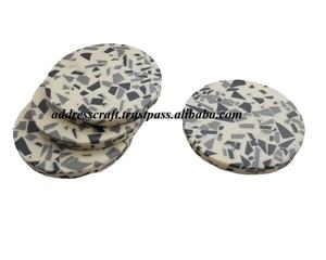 Marble Resin And Terrazzo <b>Coasters</b> Mats And Pads Cup <b>Holder</b> Drinking <b>Coaster</b> For Table Decoration Home Hotel And Restaurant Use - Product Image 2