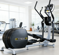 Elliptique électrique de qualité professionnelle, silencieux, résistance réglable, équipement d'entraînement de fitness intérieur commercial