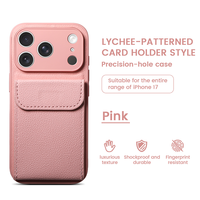 Étui Portefeuille de Luxe Personnalisé en Cuir PU Antichoc avec Emplacement pour Cartes, Coque Souple pour iPhone 17 16 15 14 13 12 Pro Max Air