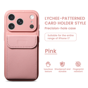 <span class=keywords><strong>Custodia</strong></span> Portacarte di Lusso Personalizzata in Pelle PU Antiurto con Slot per Carte e <span class=keywords><strong>Custodia</strong></span> Morbida per <span class=keywords><strong>iPhone</strong></span> 17 16 15 14 13 <span class=keywords><strong>12</strong></span> Pro Max Air - Product Image 5
