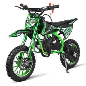 Moto 2 tempi 10 pollici l ruote a benzina 49cc Air Cool Engine con avviamento elettrico fuoristrada Dirt bike per bambini