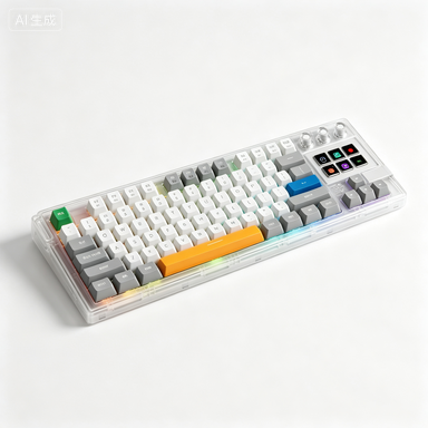 Wholesale 87 Keys Mechanical Keyboard, RGB Backlit Wired Custom Ergonomic Gaming Keyboard for Global Market